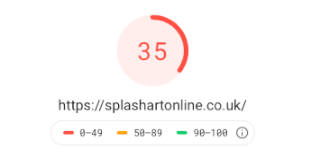 A 100% improvement to a score of 35